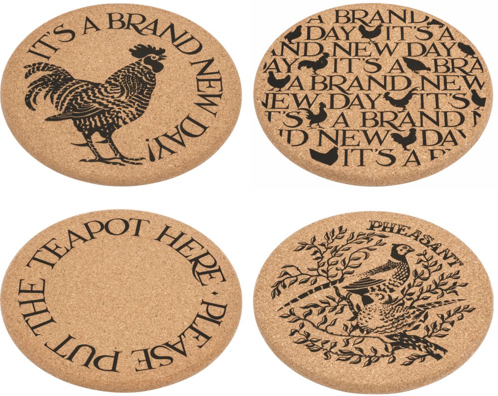 Onderzetters kurk set van 4 Coasters & Placemats Emma Bridgewater W